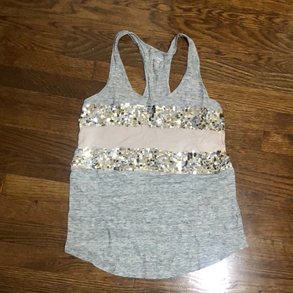 Express sequin tank top